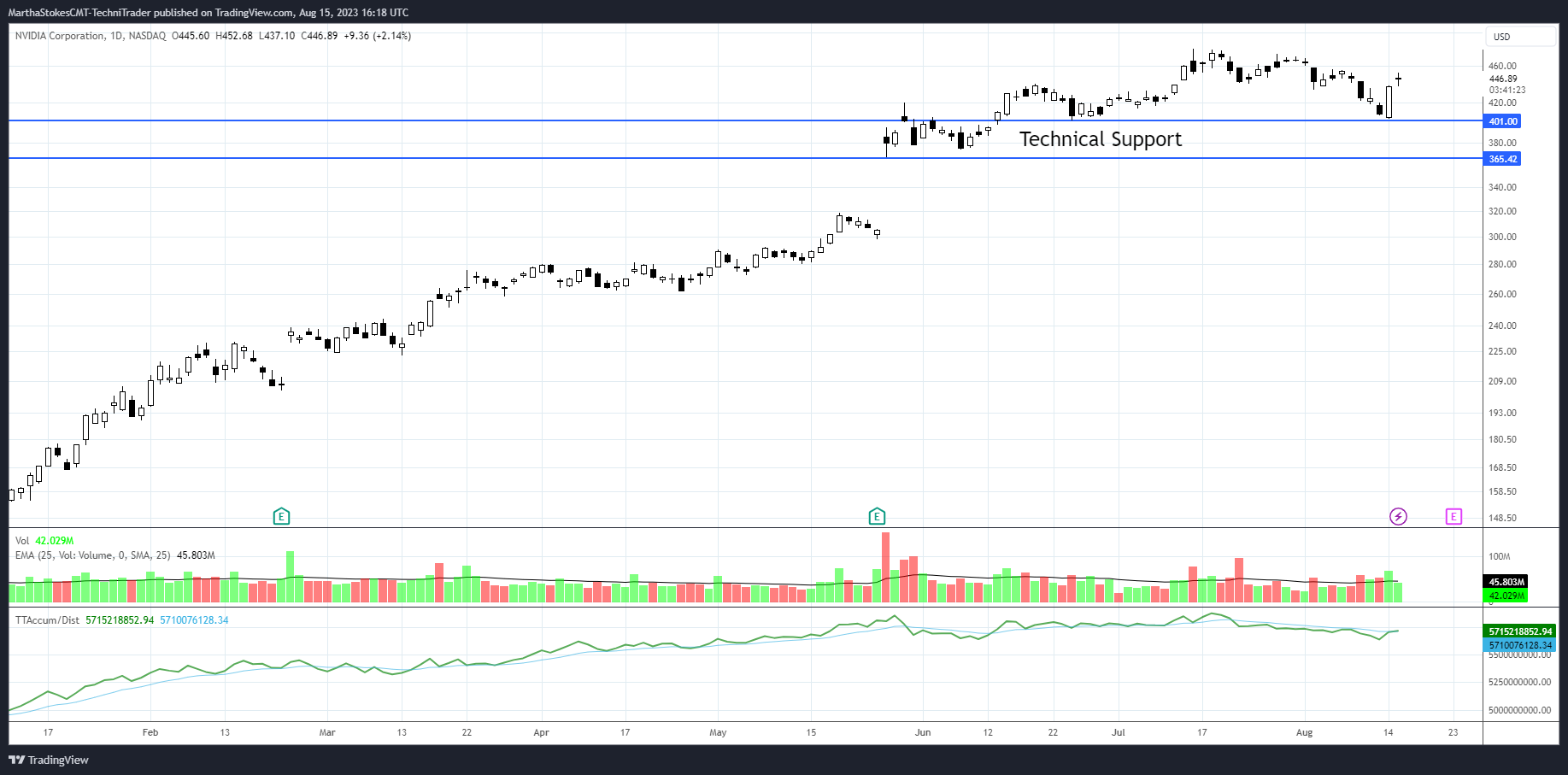 NASDAQ:NVDA Chart Image by MarthaStokesCMT-TechniTrader