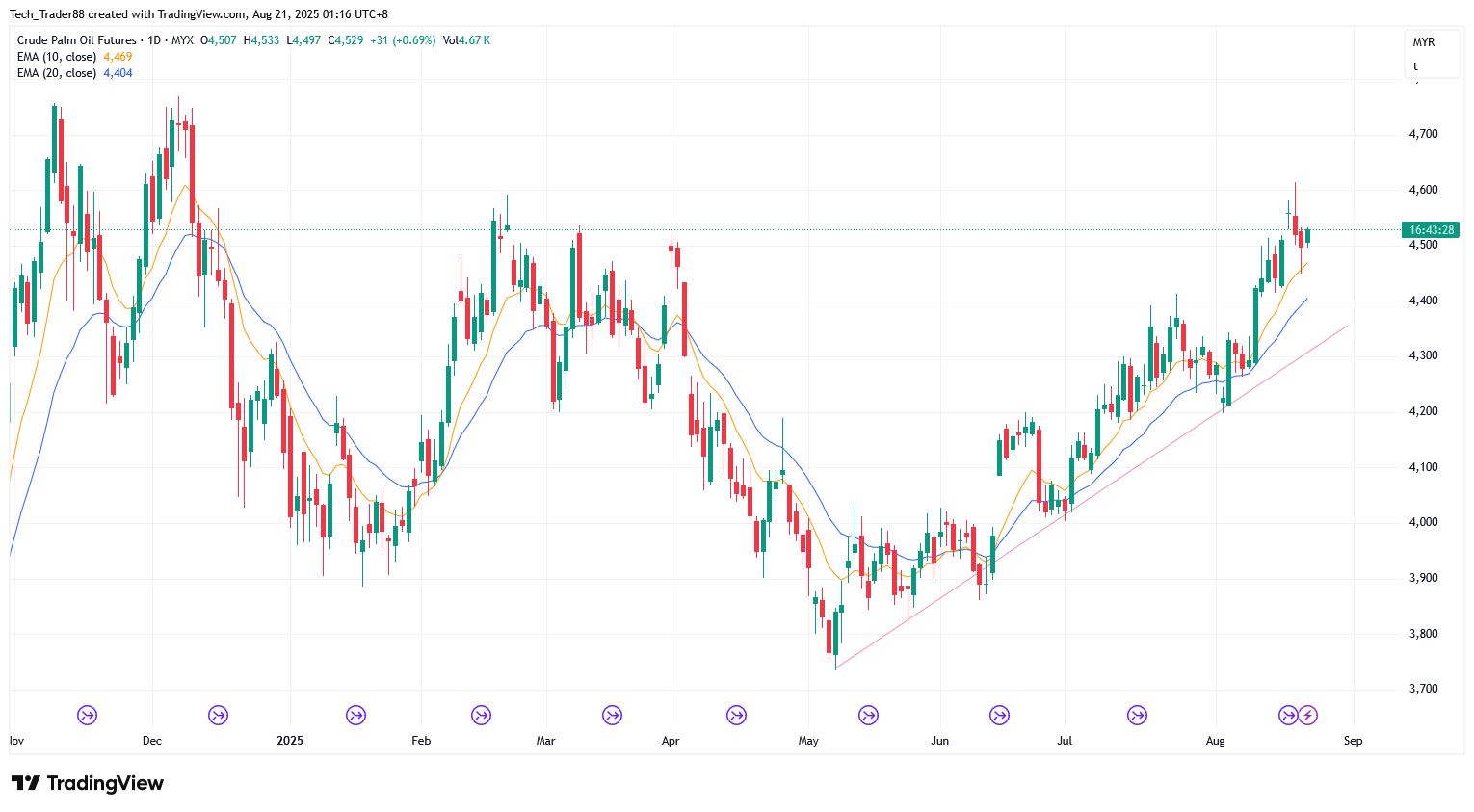 MYX:FCPO1! Chart Image by Tech_Trader88