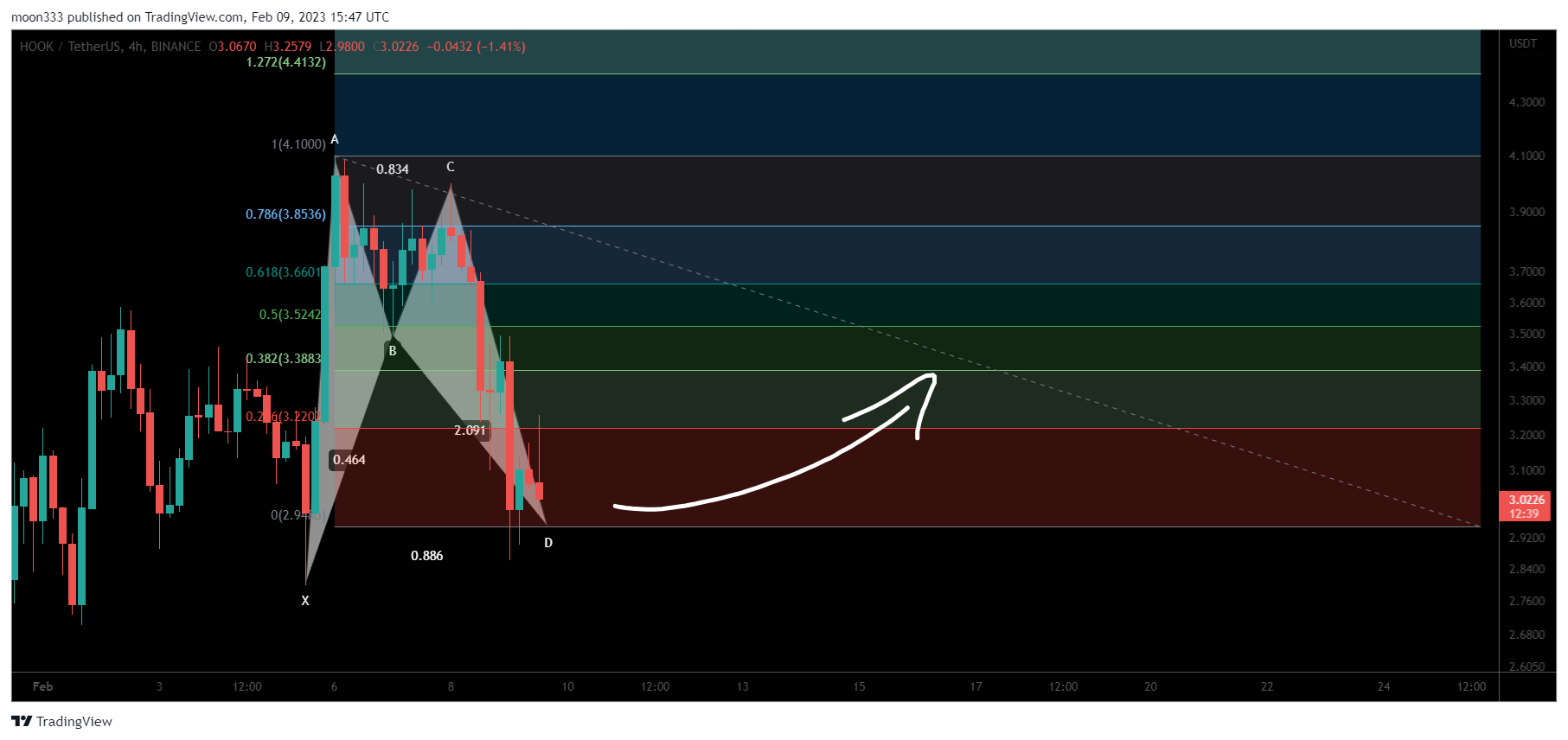 BINANCE:HOOKUSDT Chart Image by moon333