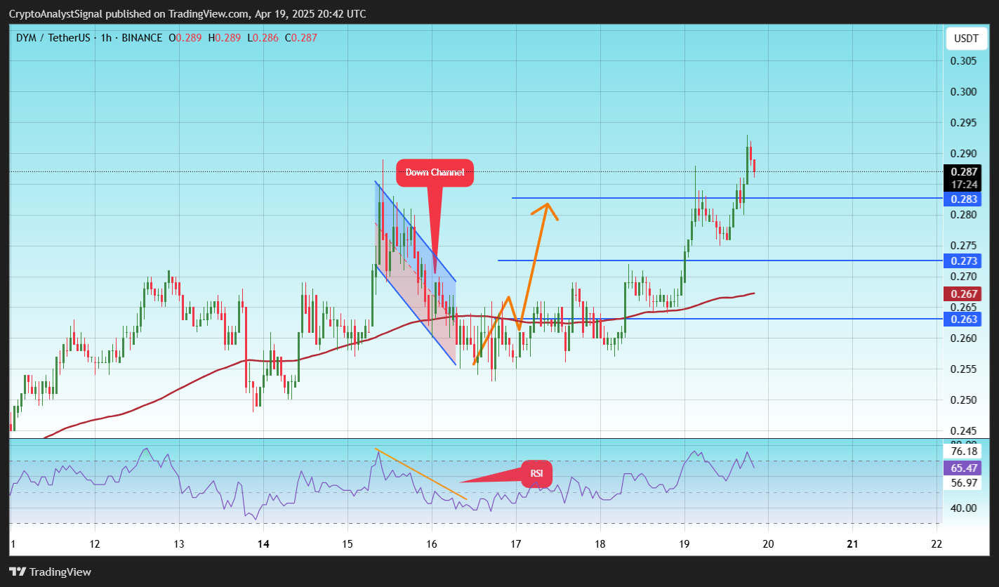 BINANCE:DYMUSDT Immagine del grafico by CryptoAnalystSignal