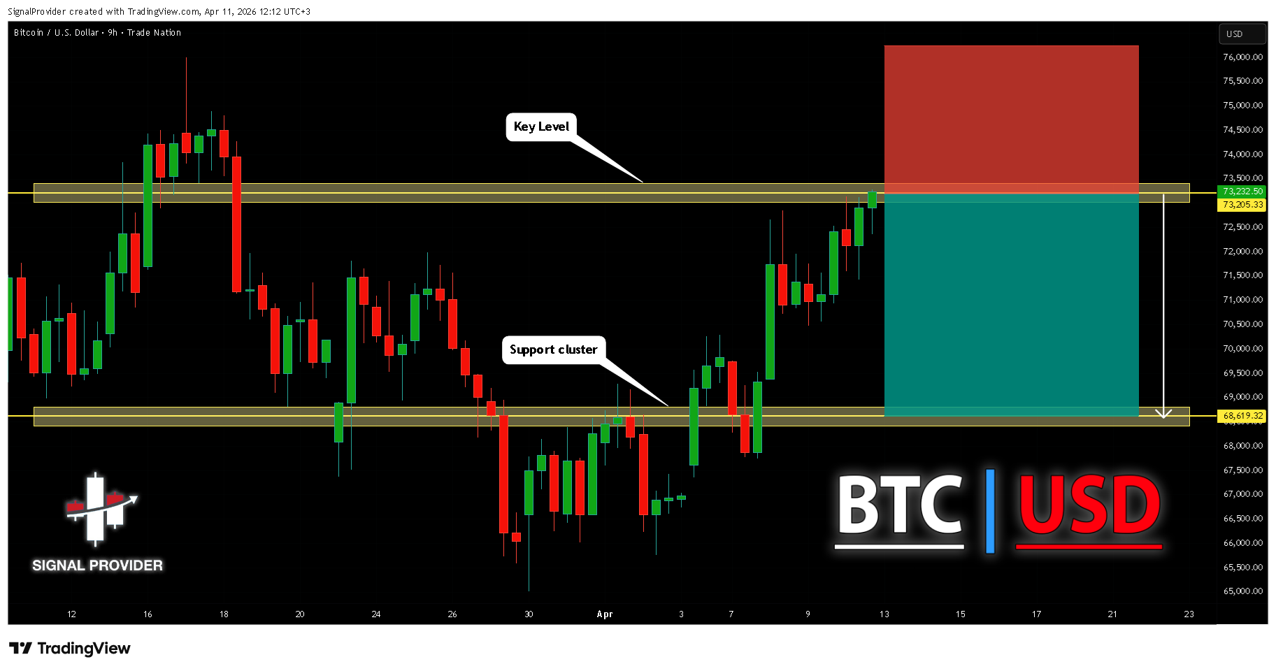 TRADENATION:BTCUSD Chart Image by SignalProvider