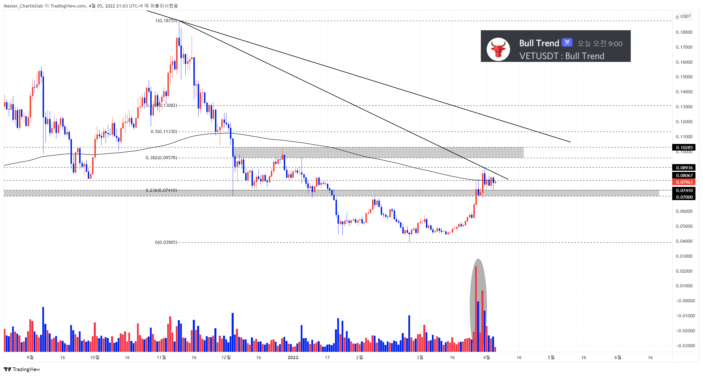 BINANCE:VETUSDT Chart Image by Master_Chartistlab