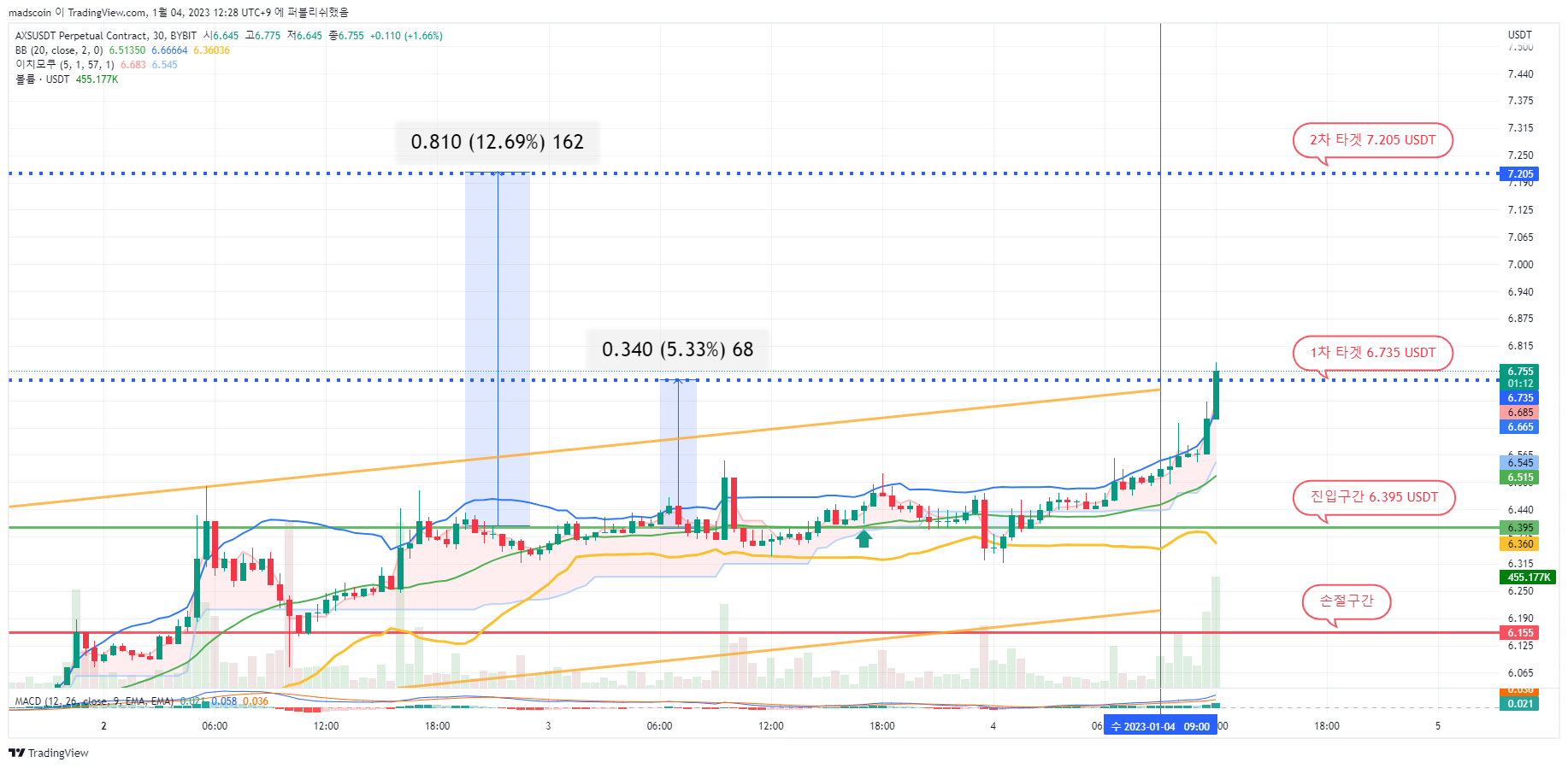 BYBIT:AXSUSDT.P Chart Image by madscoin