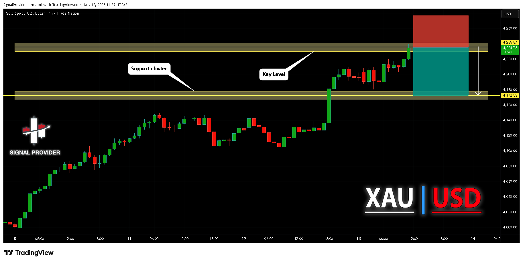 TRADENATION:XAUUSD Chart Image by SignalProvider