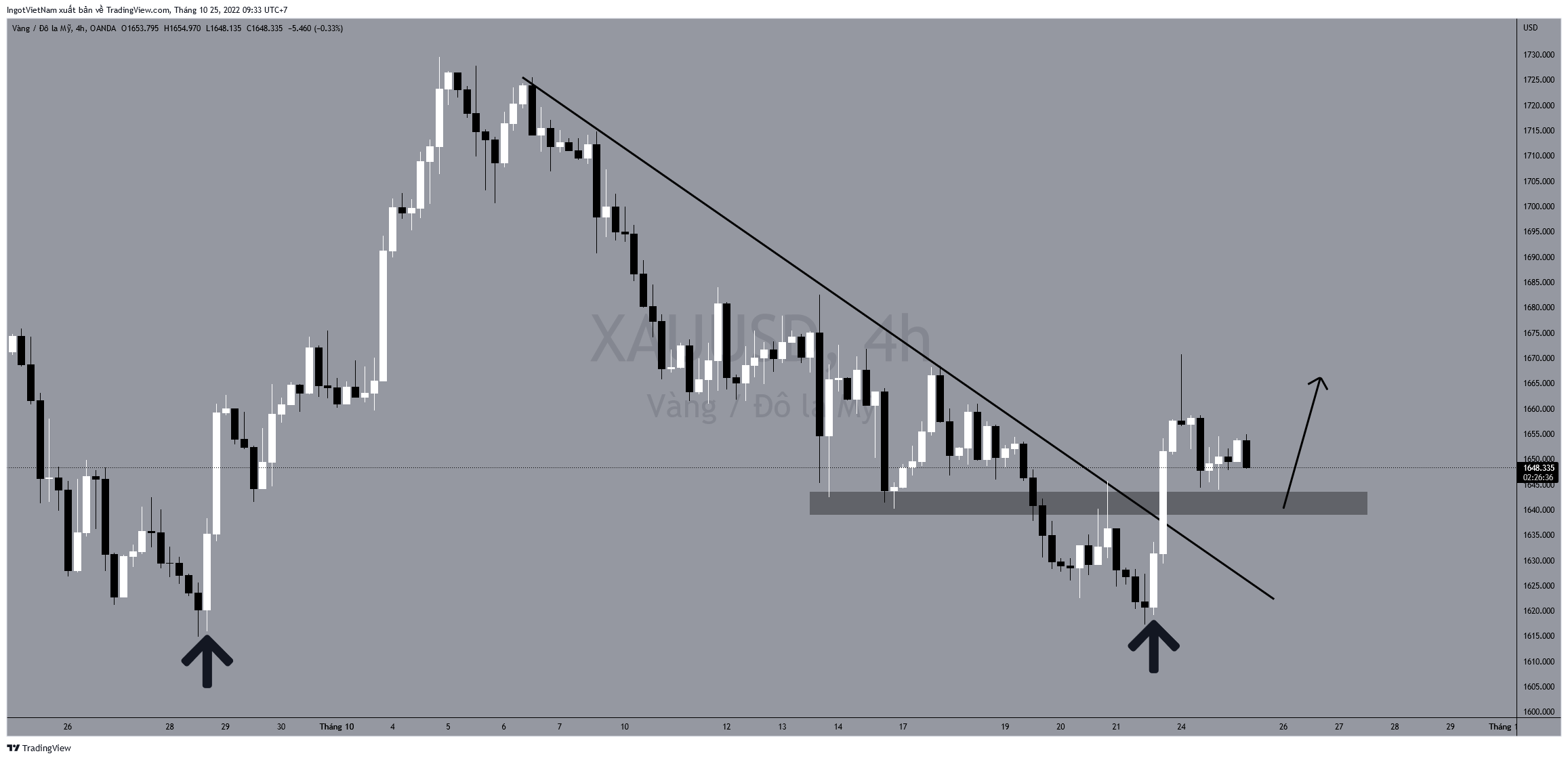 OANDA:XAUUSD Chart Image by IngotVietNam