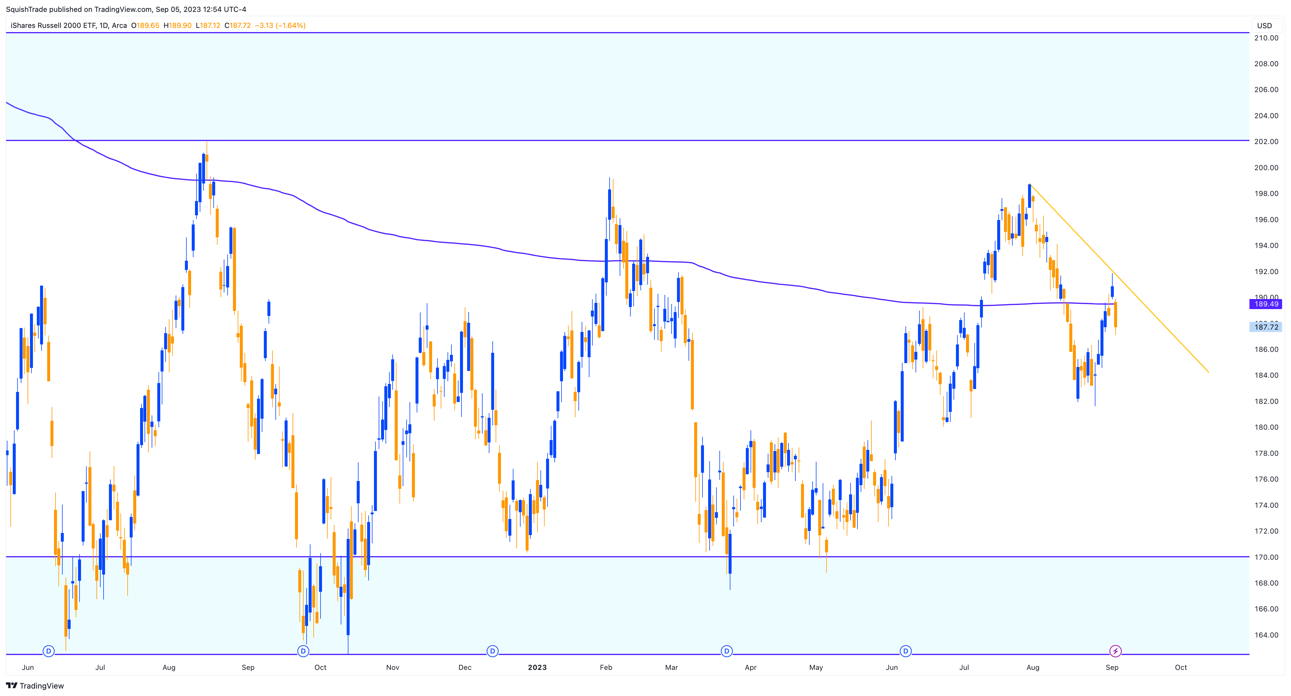 AMEX:IWM Ảnh biểu đồ của SquishTrade