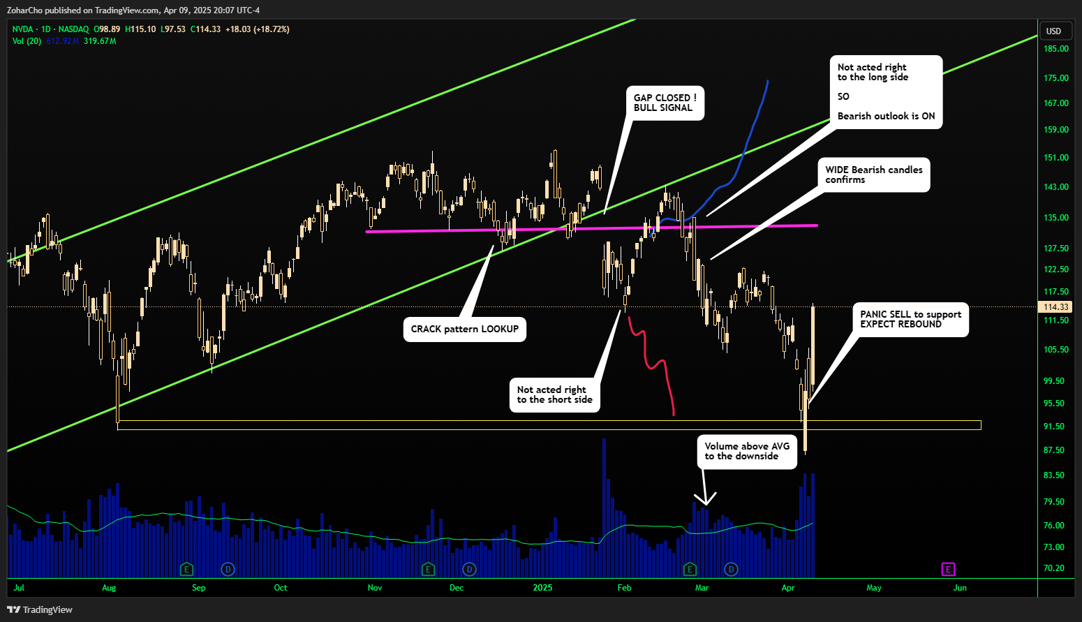 NASDAQ:NVDA Chart Image by ZoharCho