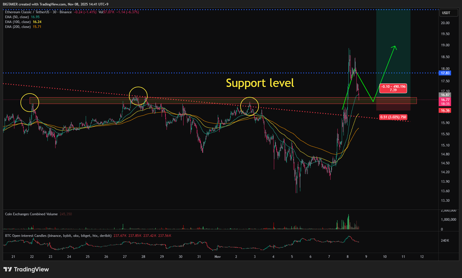 BINANCE:ETCUSDT Chart Image by BIGTAKER