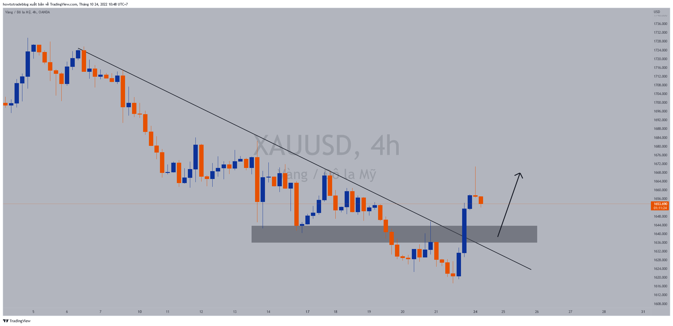 OANDA:XAUUSD Chart Image by Giavangvietnam
