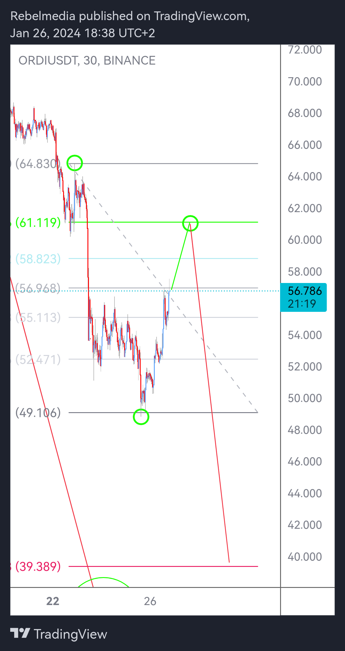 BINANCE:ORDIUSDT Chart Image by Rebelmedia