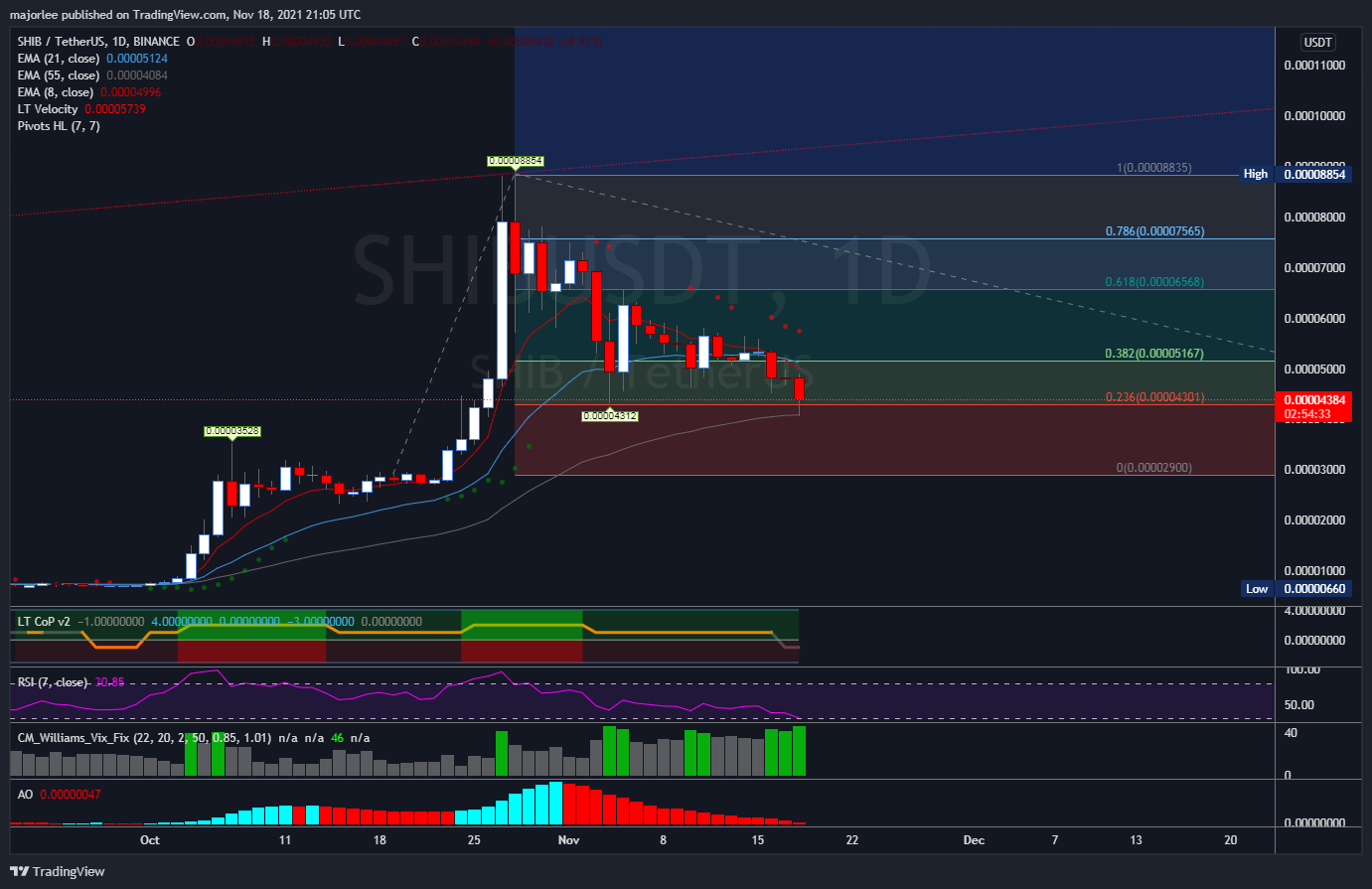 BINANCE:SHIBUSDT Chart Image by majorlee
