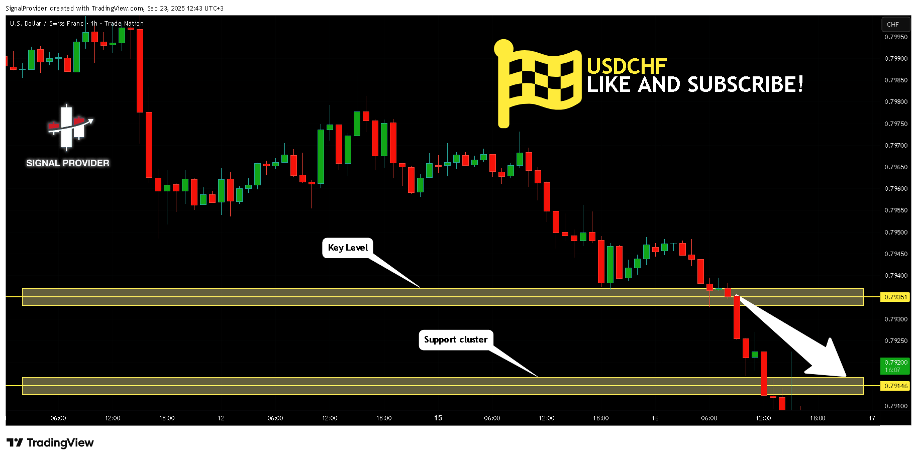 TRADENATION:USDCHF Chart Image by SignalProvider