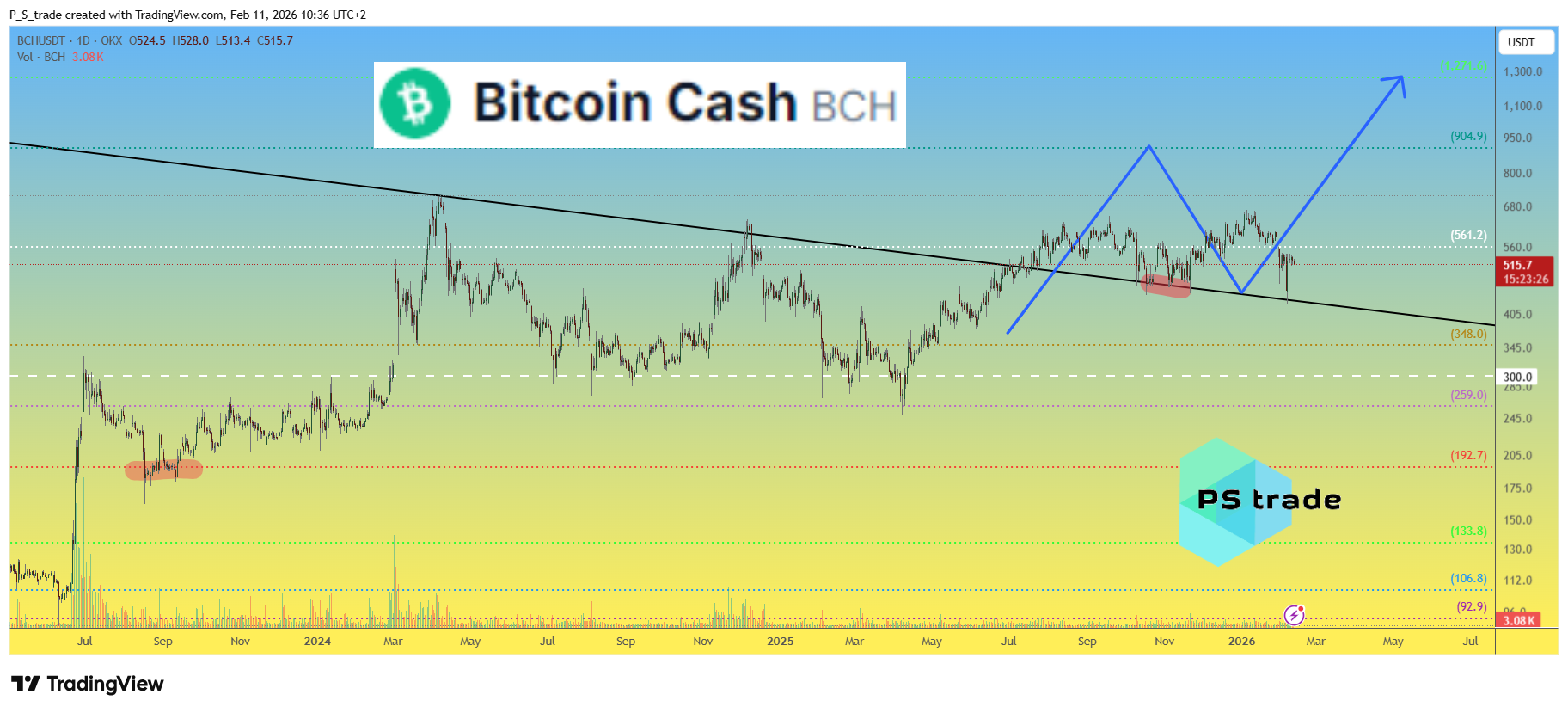 OKX:BCHUSDT Chart Image by P_S_trade