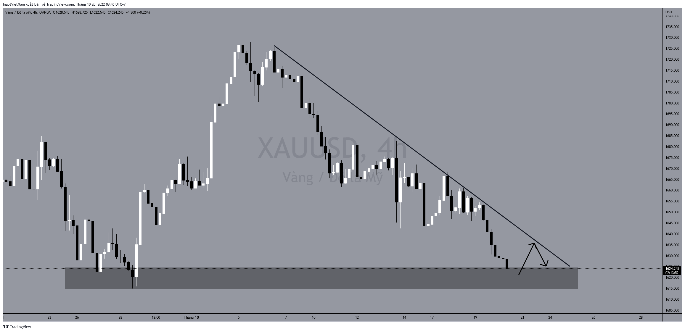 OANDA:XAUUSD Chart Image by IngotVietNam