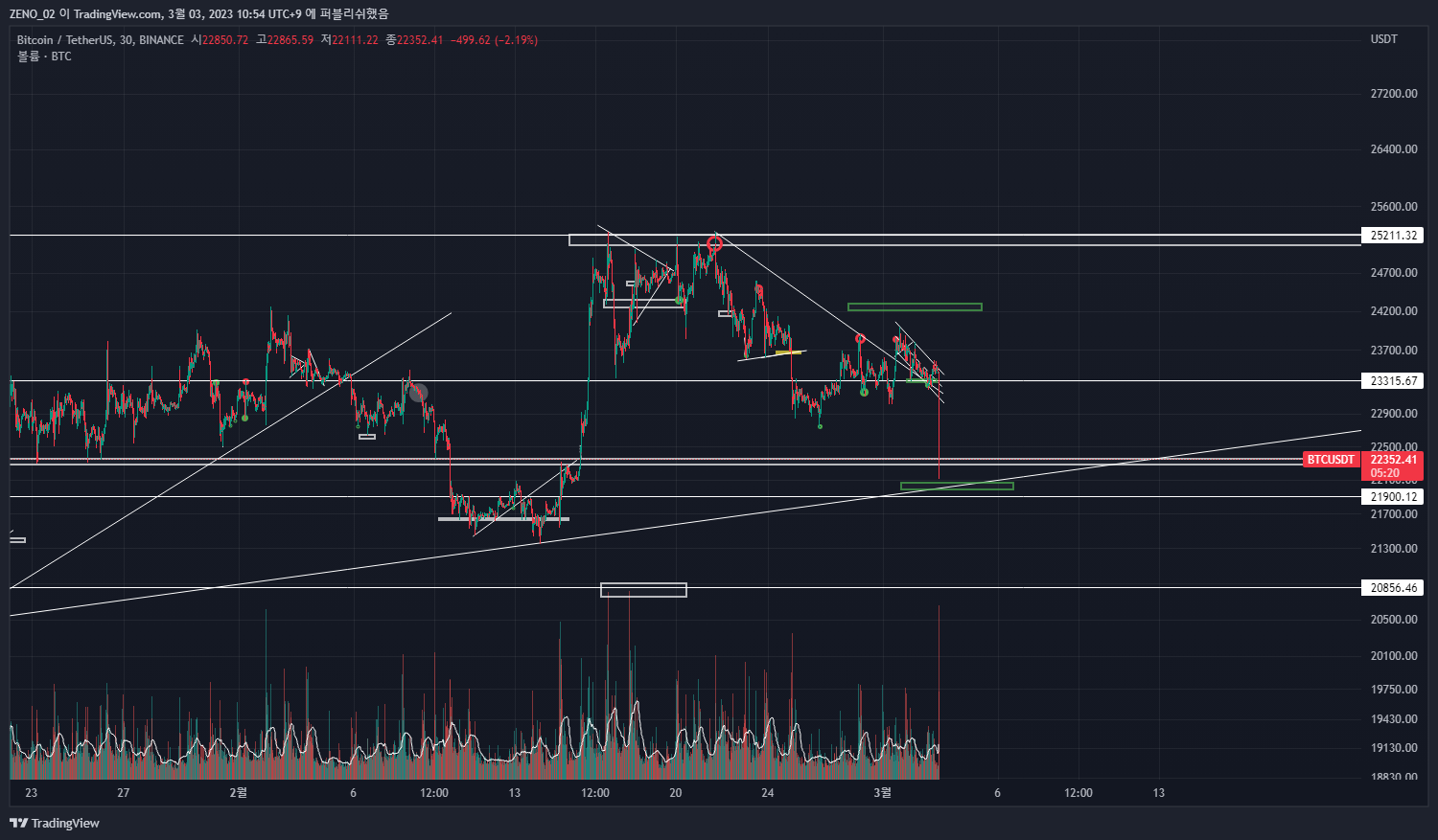 BINANCE:BTCUSDTチャート画像 - ZENO_1029の投稿