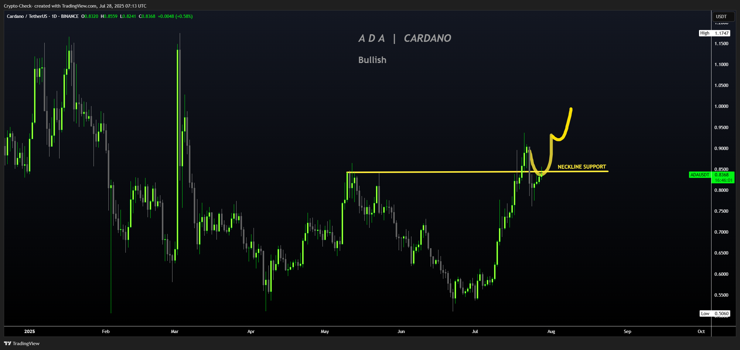 BINANCE:ADAUSDT Chartbild von Crypto-Check-