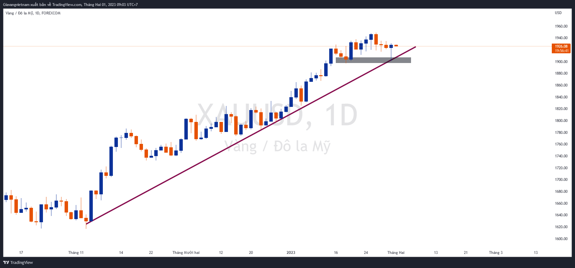 FOREXCOM:XAUUSD Chart Image by Giavangvietnam