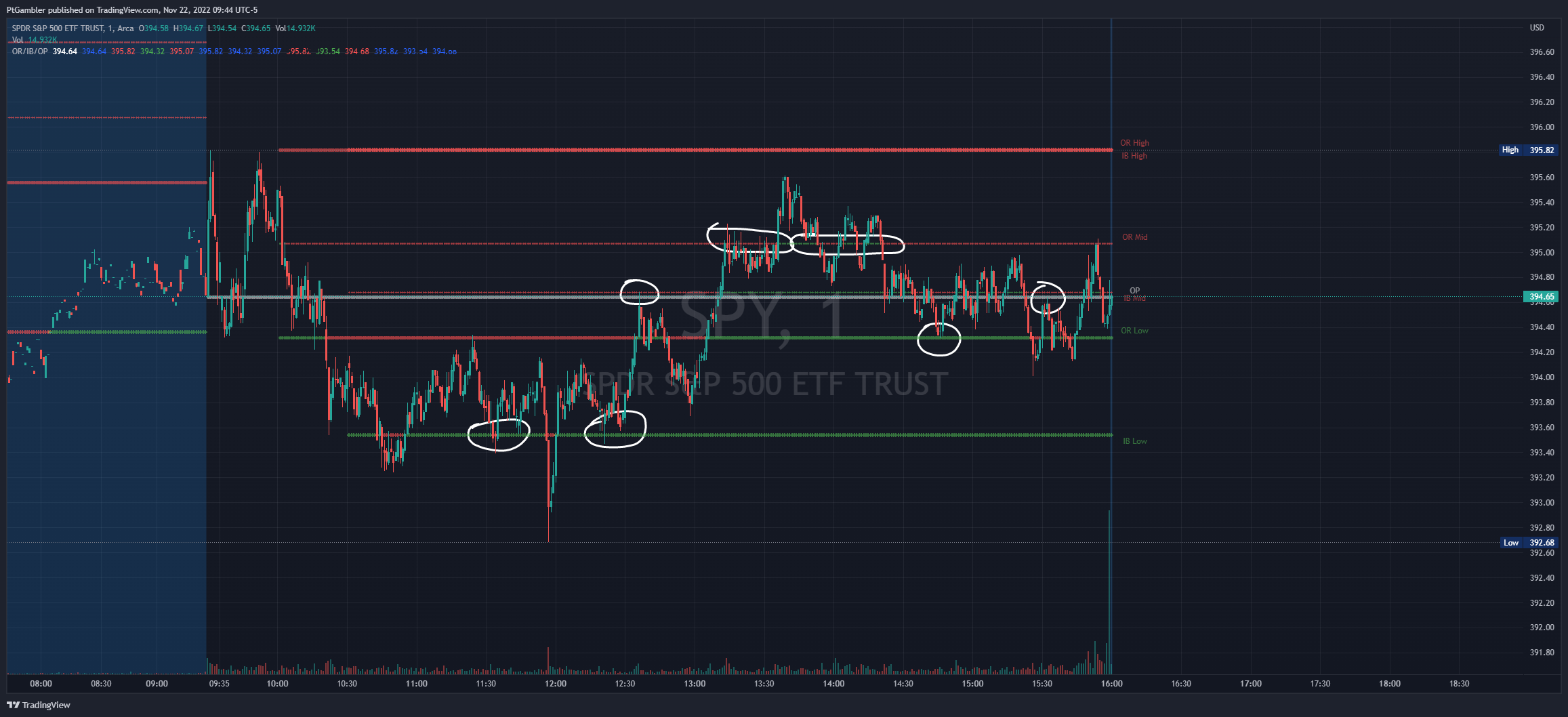 AMEX:SPY Chart Image by PtGambler