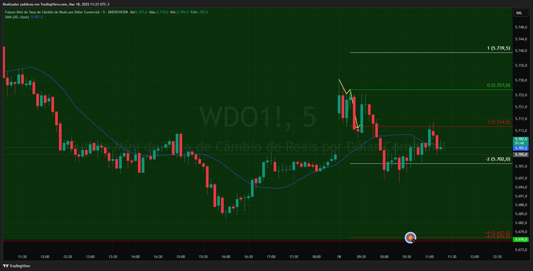 BMFBOVESPA_DLY:WDO1! Chart Image by Realizador