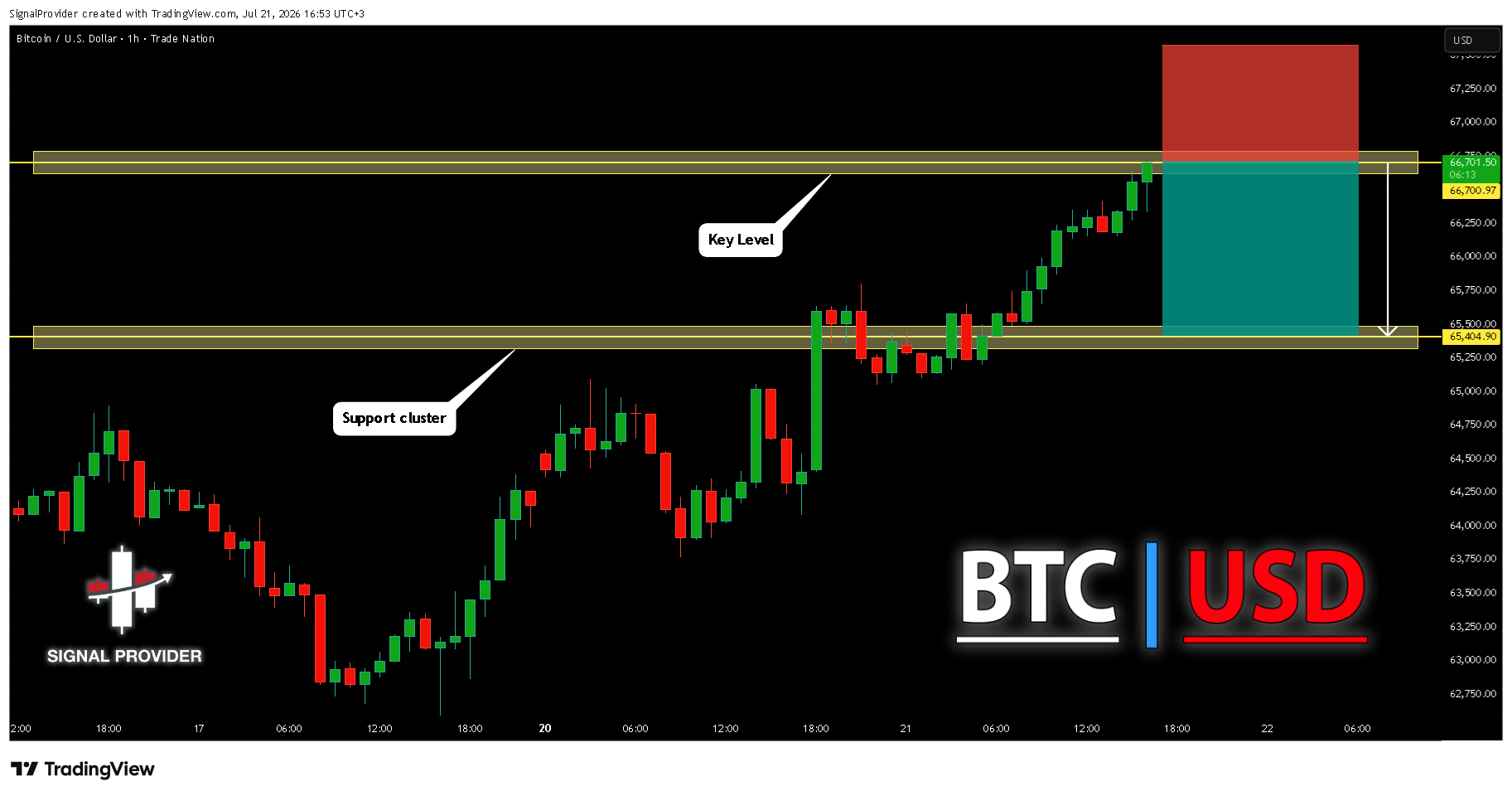 TRADENATION:BTCUSD Chart Image by SignalProvider