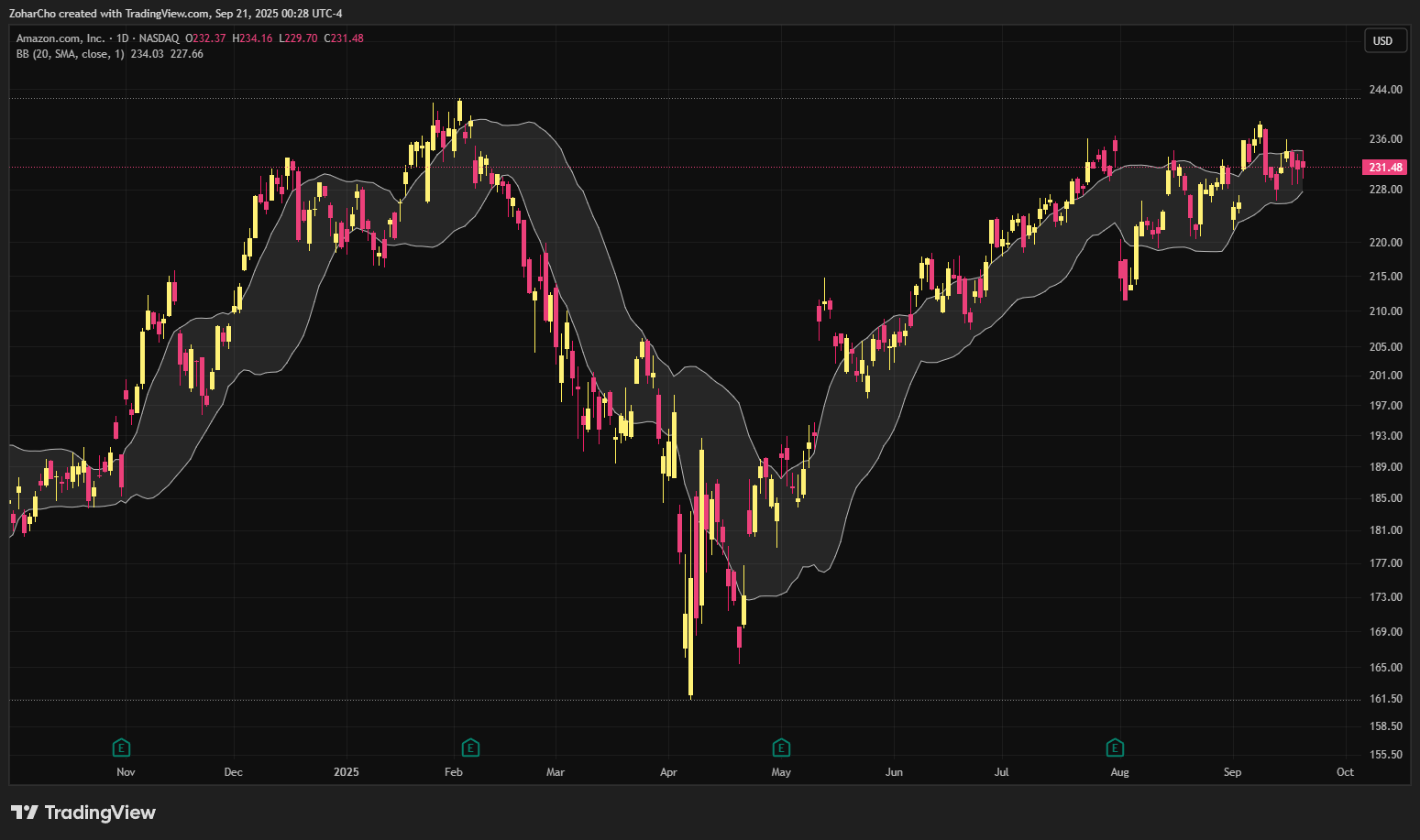 NASDAQ:AMZN Chart Image by ZoharCho