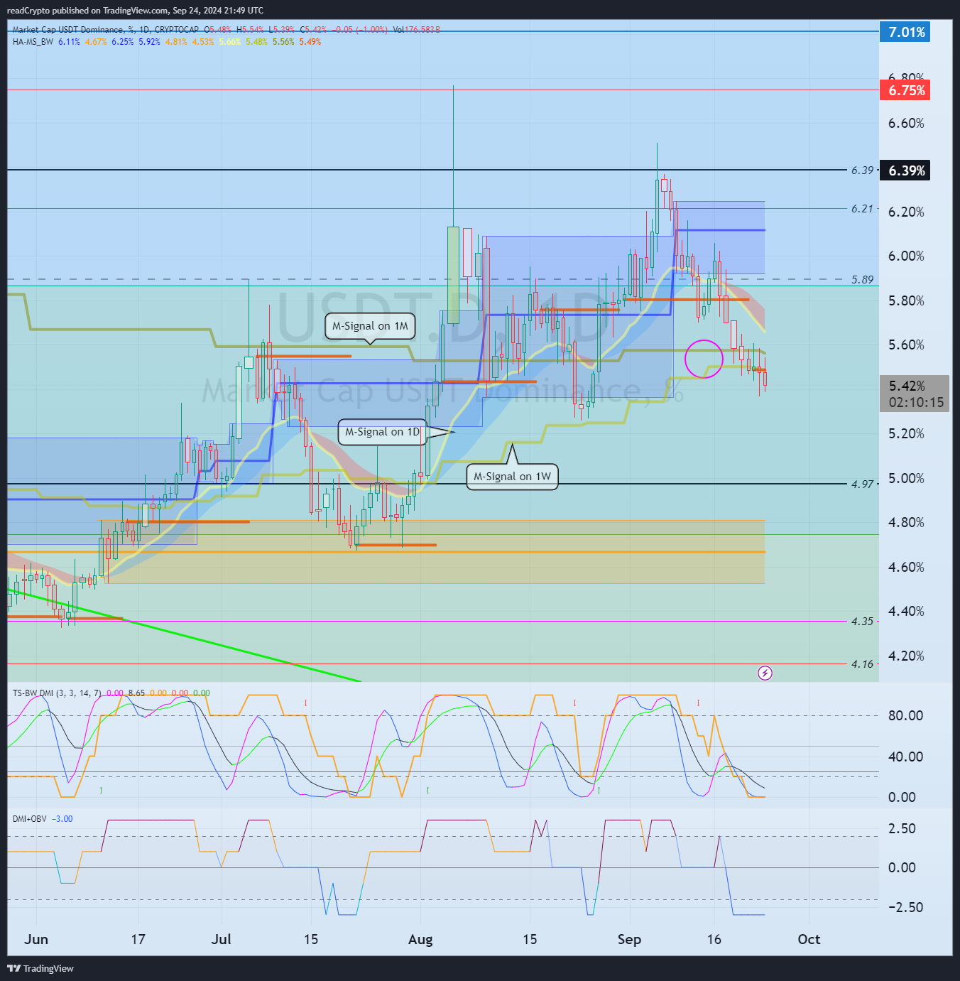 CRYPTOCAP:USDT.D صورة الرسم البياني بواسطة readCrypto