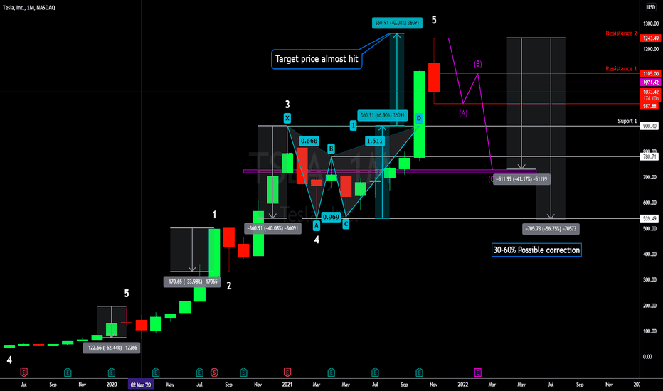 TESLA is on correction