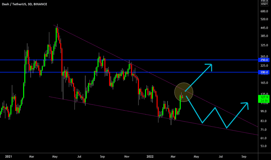 🔥 DASH 10-Month Falling Wedge: Bullish Reversal?