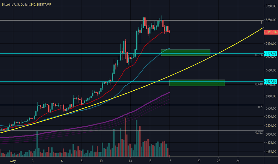 BTC/USD 'potential' Double Top in 4 hour time frame