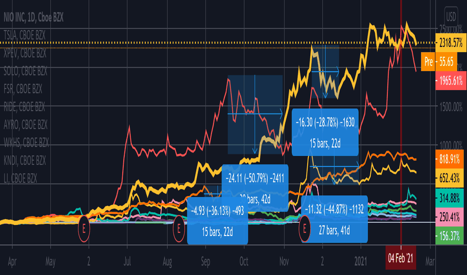 Market front runner industry (EV makers)seems exhausted ..!