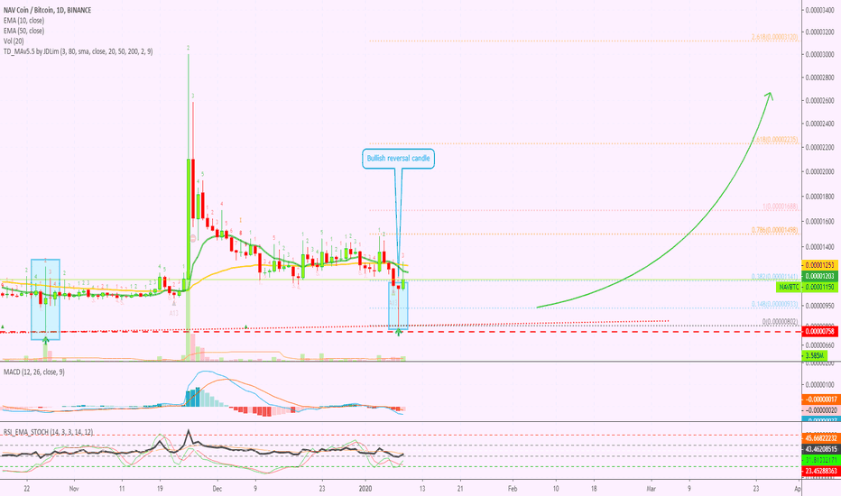 NAV Coin Higher Low & Bullish Candlestick Produced 200%+
