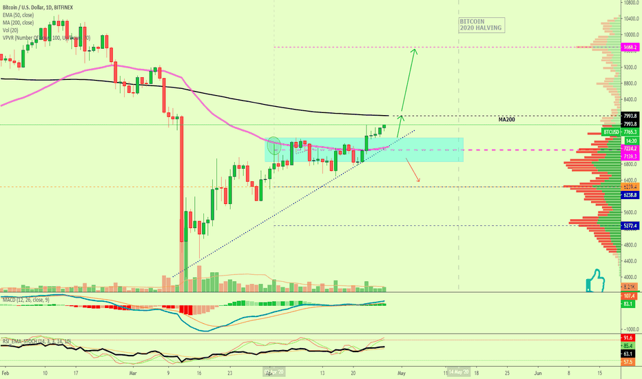 Bitcoin Prepares To Jump? $8000 As Resistance Next!