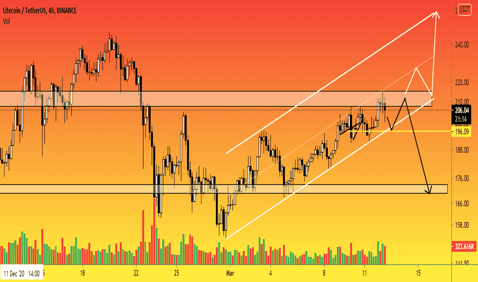 LTC - 4h. Will the sellers be able to test $170-175?